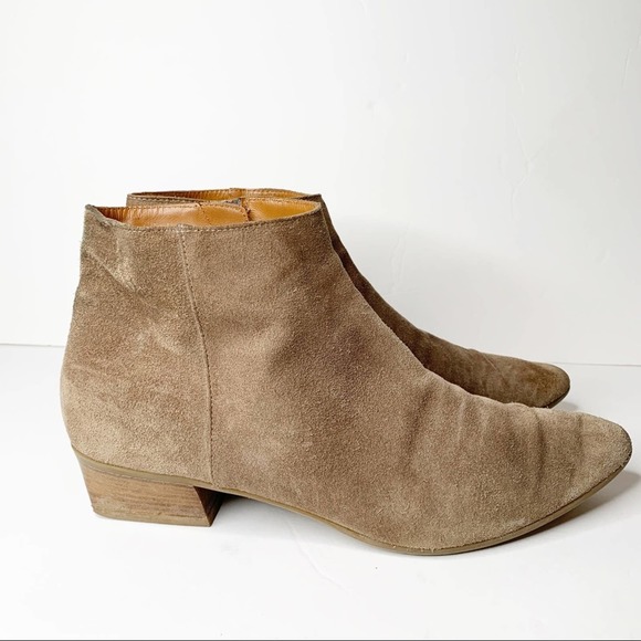 Aquatalia Suede Pointed Toe Booties SZ 10.5 - Picture 4 of 7